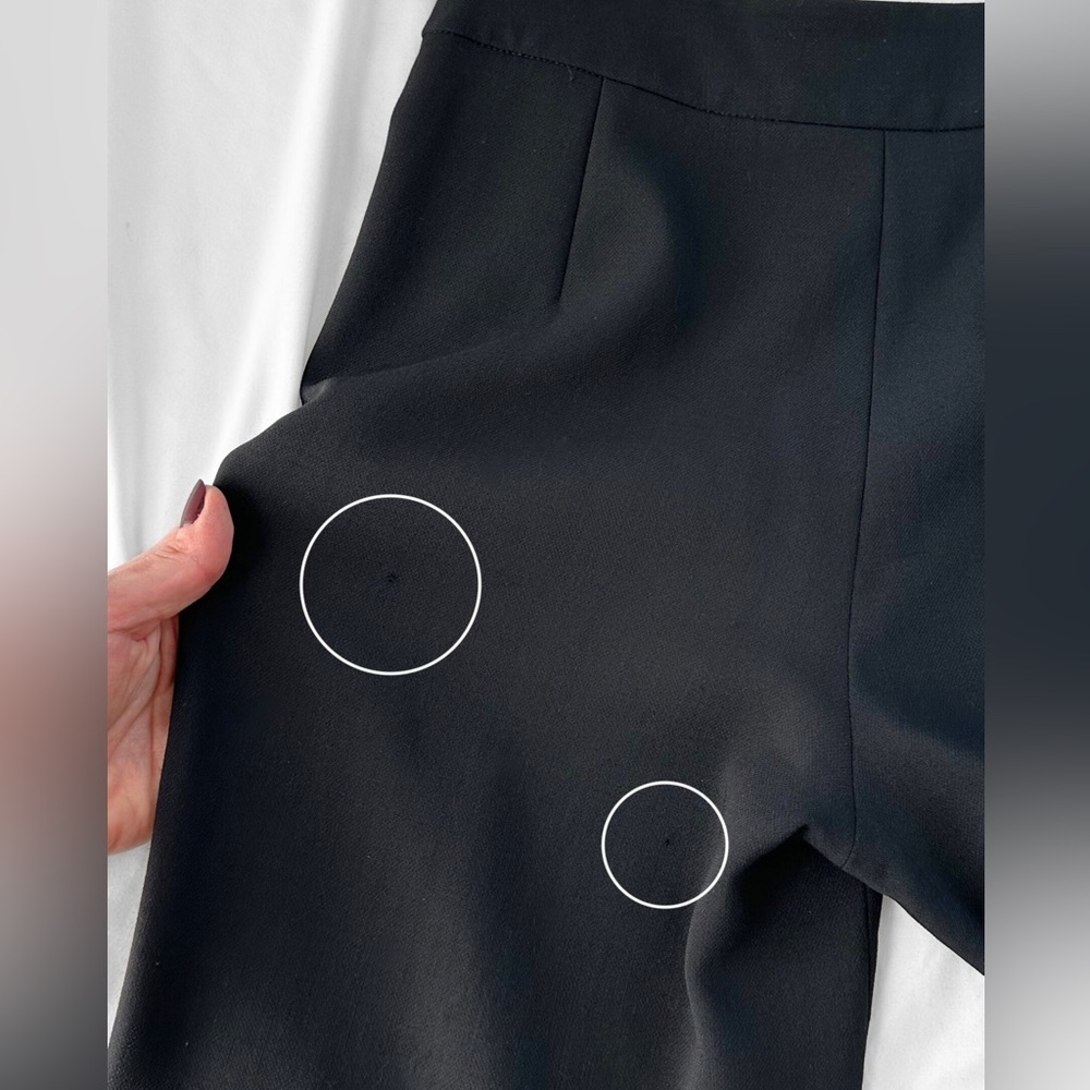 Giorgio Armani Women's Black Wool High Waist Dress Pants Italy size 36 or 4 - Picture 6 of 12